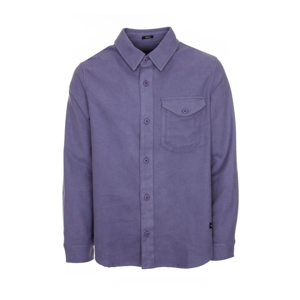 Denham Casual Shirts Purple Heren
