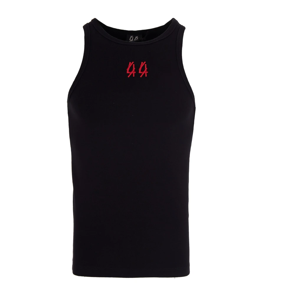 44 Label Group Men's Black Classic Rib Tank Top - Sleeveless Tops - Xl - Tops