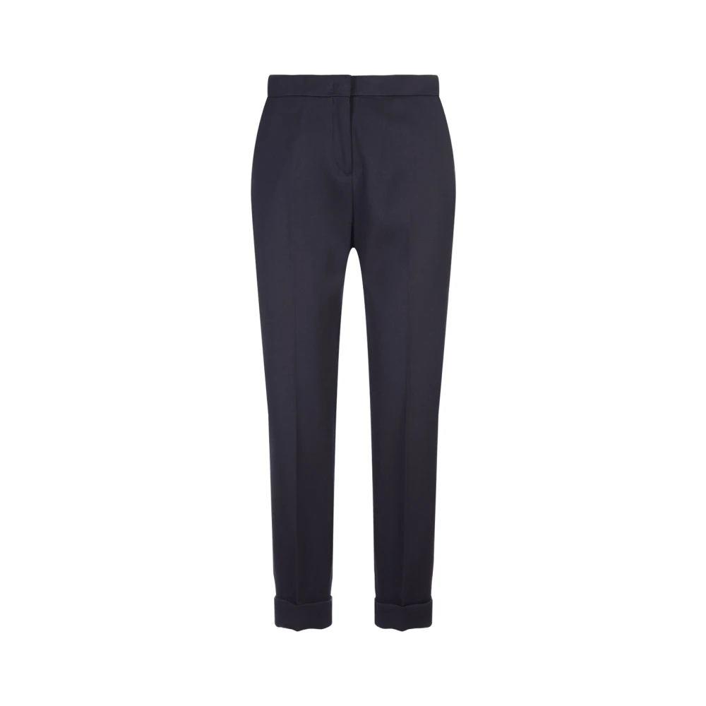 ETRO Blauwe Cropped Cigarette Broek Blue Dames