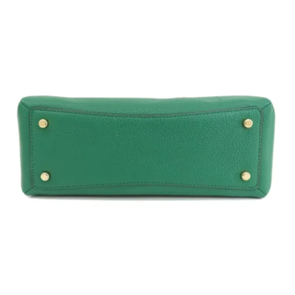 Coach Pre-owned Leather handbags Green Dames