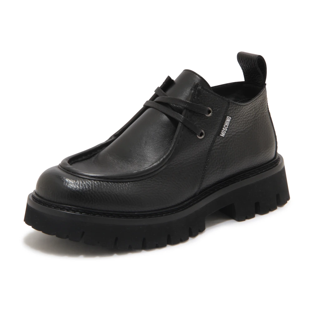 Moschino Men's Black Couture Boots Made In Italy
