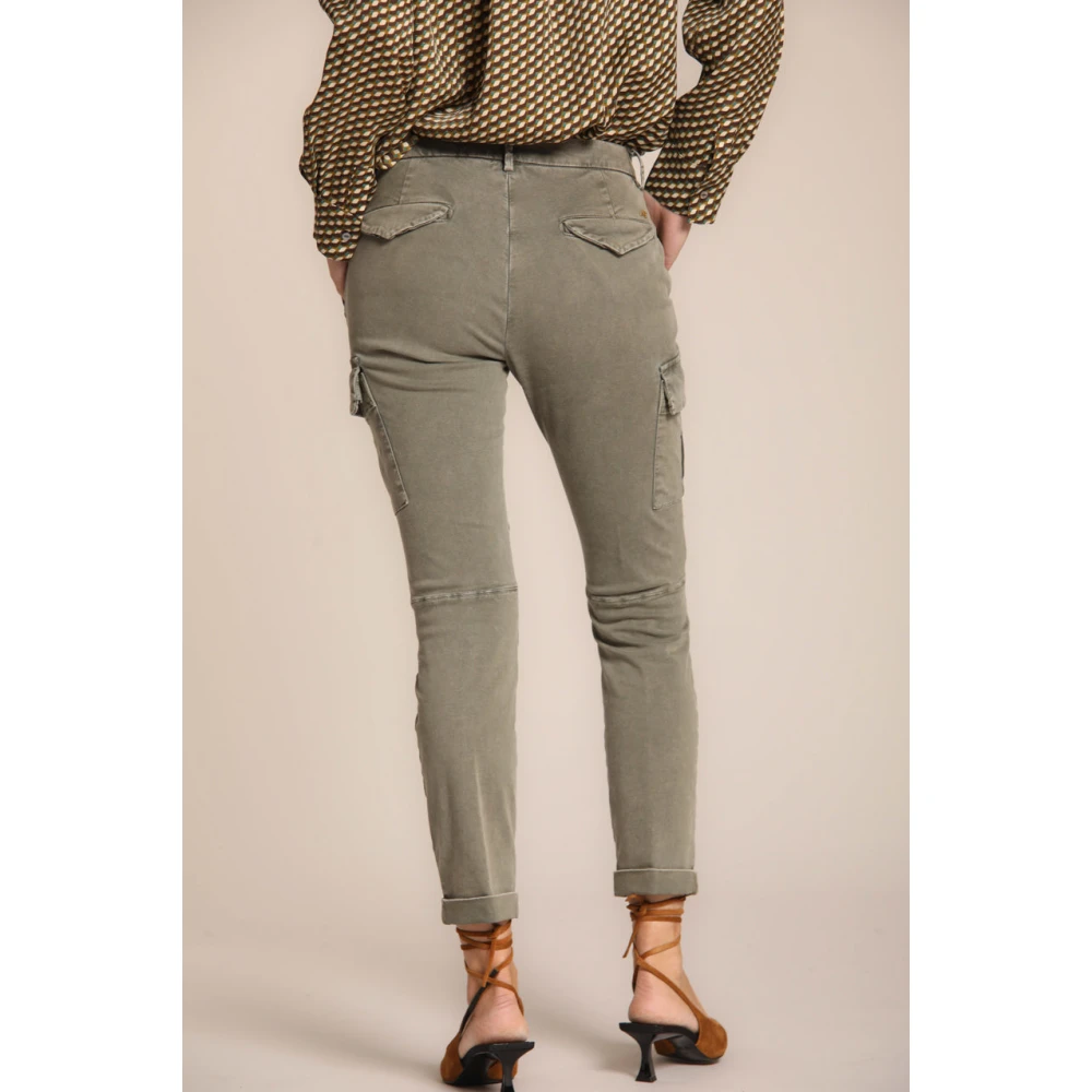 Mason's Curvy Fit Cargo Broek Groen Green Dames