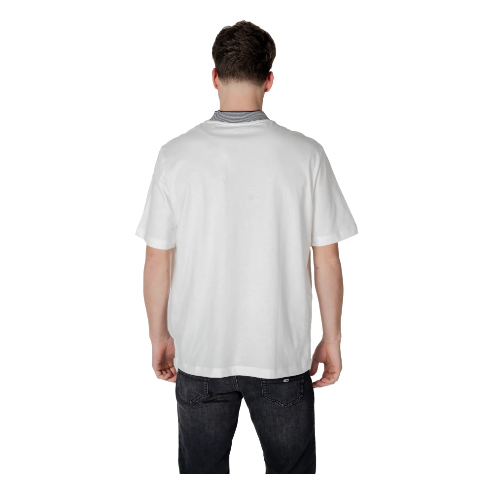 Armani Exchange Katoenen T-shirt korte mouwen lente zomer White Heren