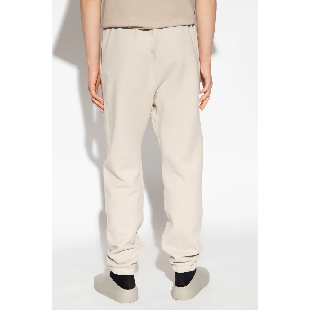 Fear Of God Sweatpants met logo patch Beige Heren