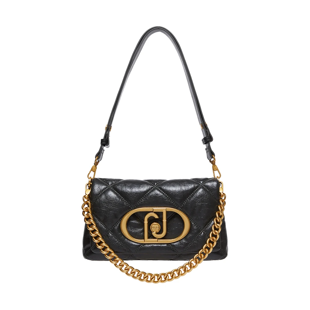 Liu Jo Groene Schoudertas Trendy Modern Ontwerp Black Dames