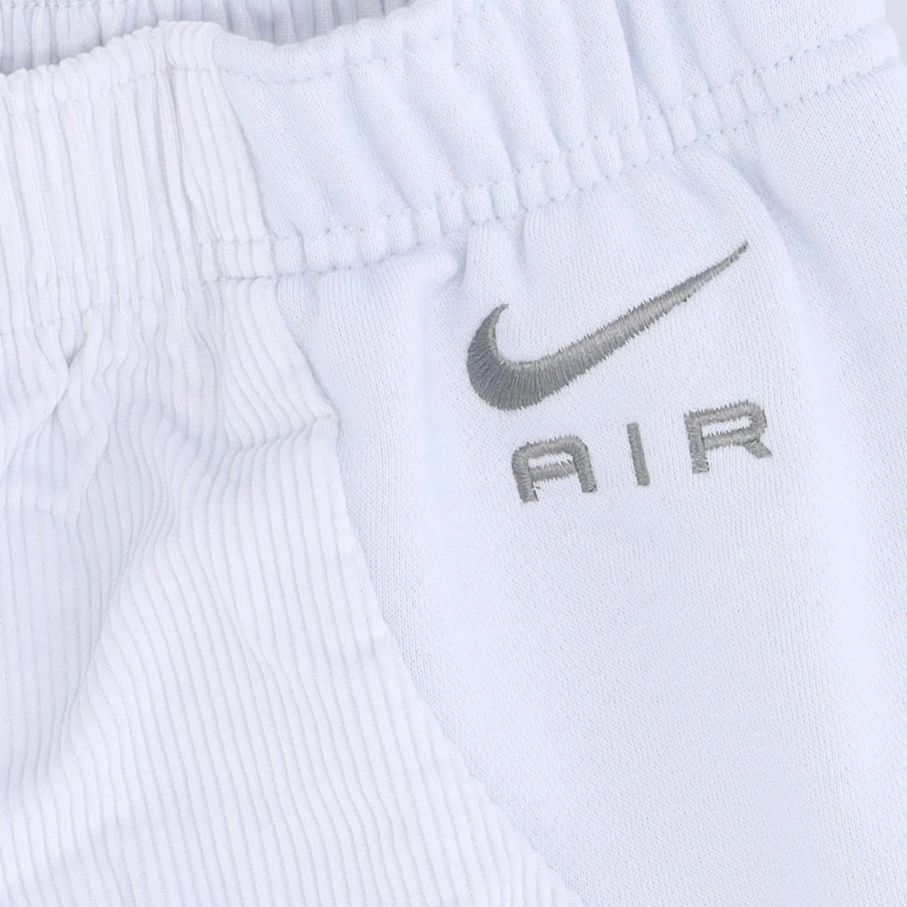 Nike High-waisted Corduroy Fleece Pants Gray Dames