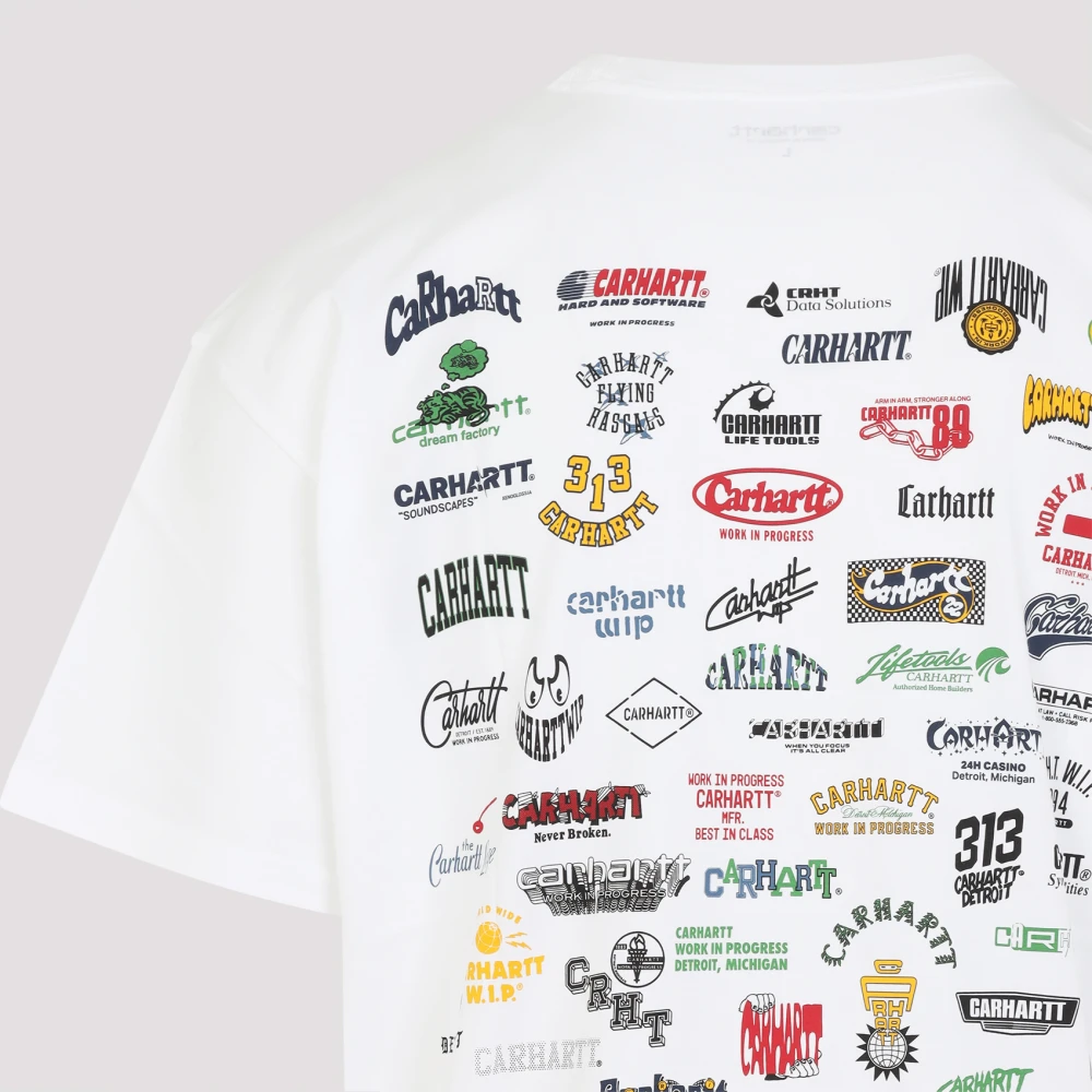 Carhartt WIP Logo Print T-shirt White Heren