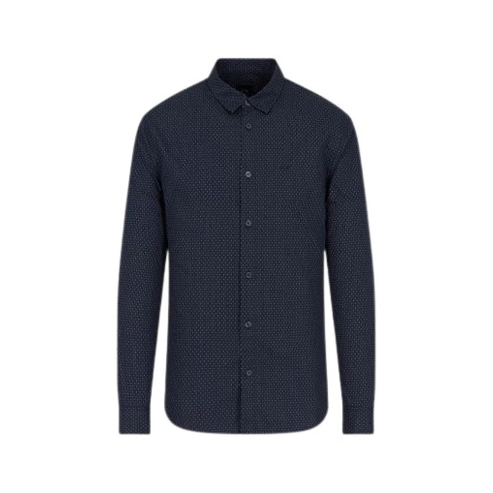 Armani Exchange Men's Blue Regular Shirt - Casual Shirts - Xs - Shirts