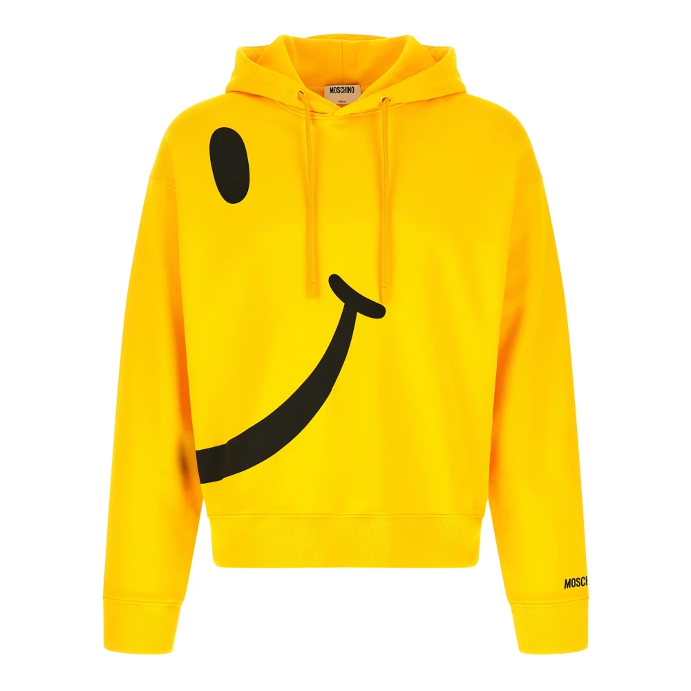 Moschino Men's Yellow Smiley® Cotton Sweatshirt
