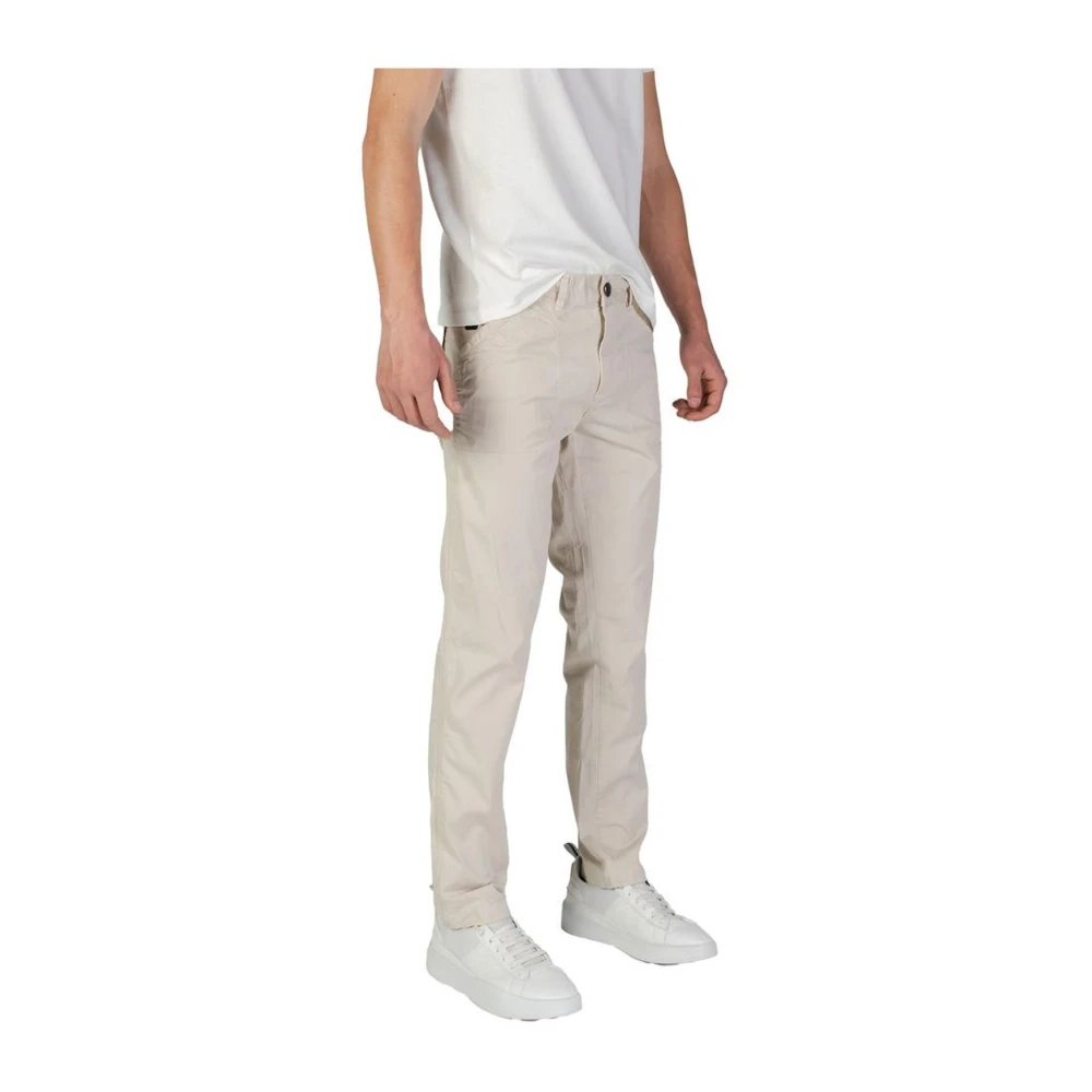 RefrigiWear Beige Katoenmix Regular Fit Broek Beige Heren