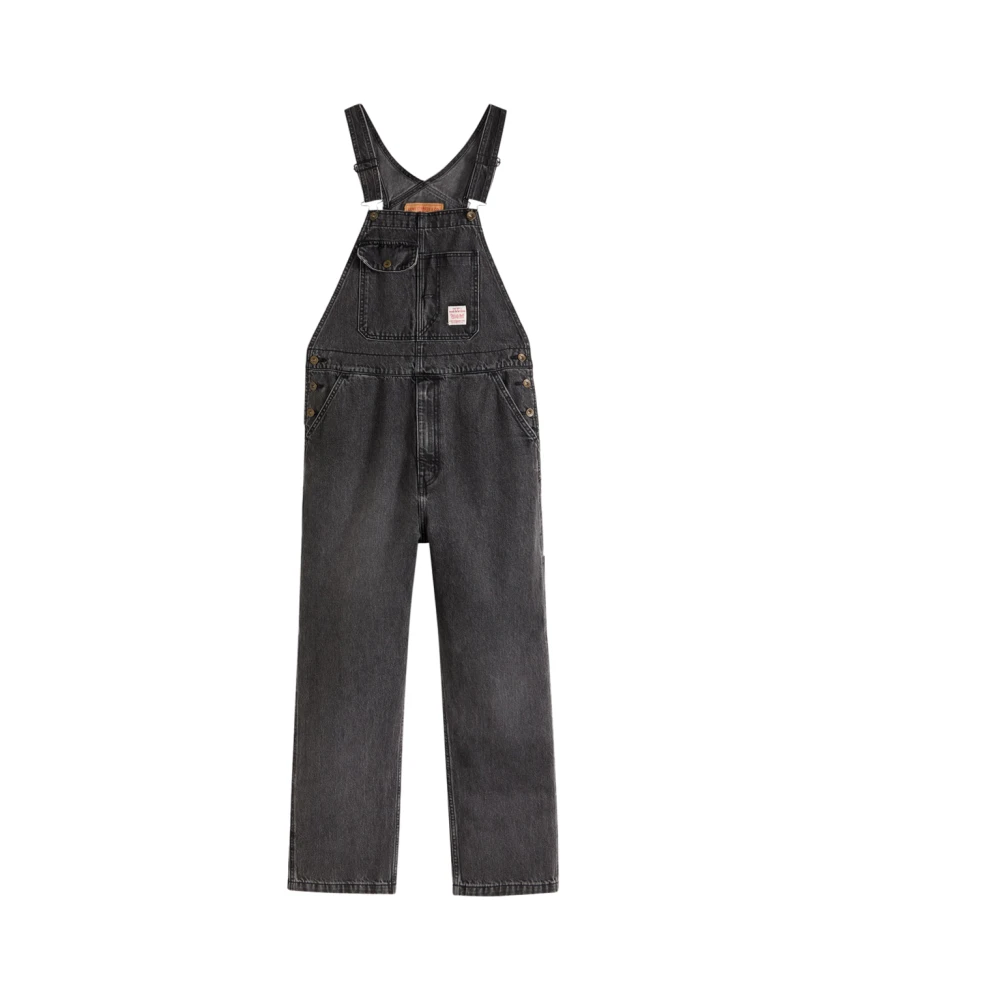 Levi's Mannelijk Zwart Jumpsuits & Playsuits Heren, L, Katoen, Losse Overalls