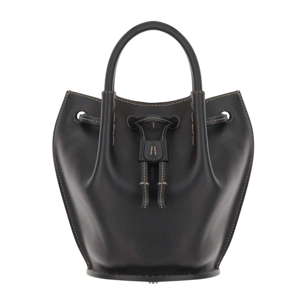 TOD'S Zwarte Leren Schoenen Black Dames