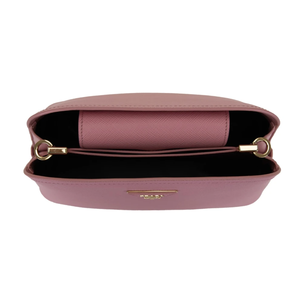 Prada Stijlvolle leren schoudertas voor dames Pink Dames