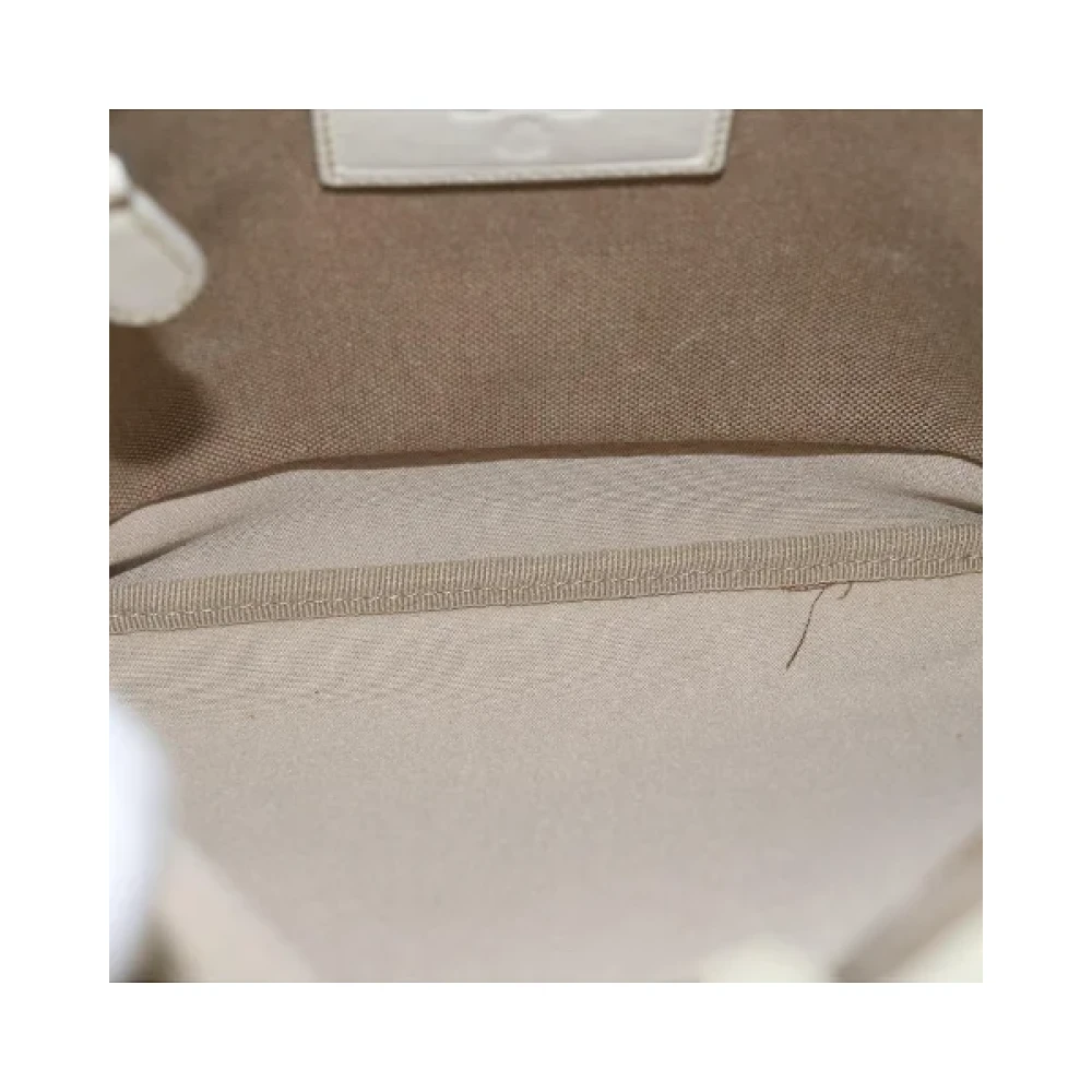 Prada Vintage Pre-owned Canvas prada-bags Beige Dames