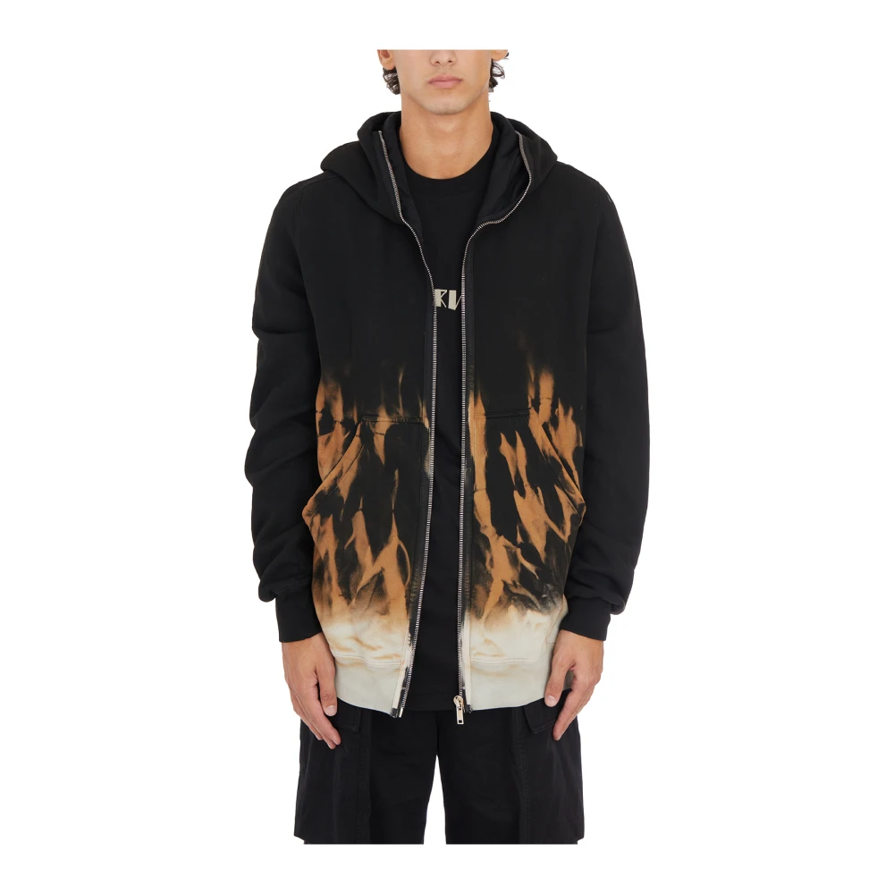Rick Owens Black Terra Jumbo Gimp Hoodie Black Heren