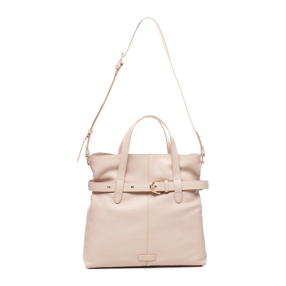 Coccinelle Roze Bucket Tas met Decoratieve Riem Pink Dames