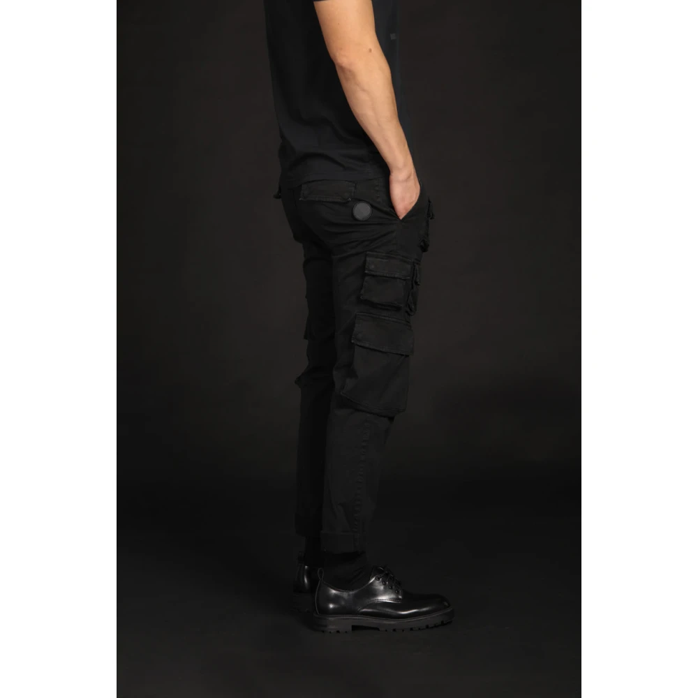 Mason's Caracas Cargo Broek Regular Fit Black Heren