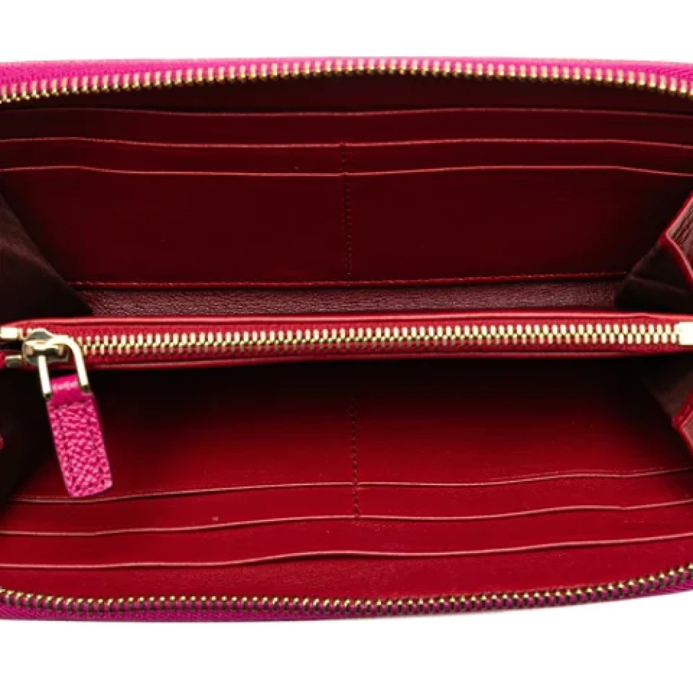 Bvlgari Vintage Pre-owned Leather wallets Pink Dames