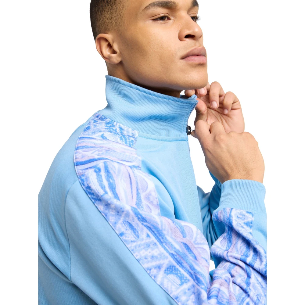 carlo colucci Veelzijdig Tracksuit Set met Uniek Badge Blue Heren