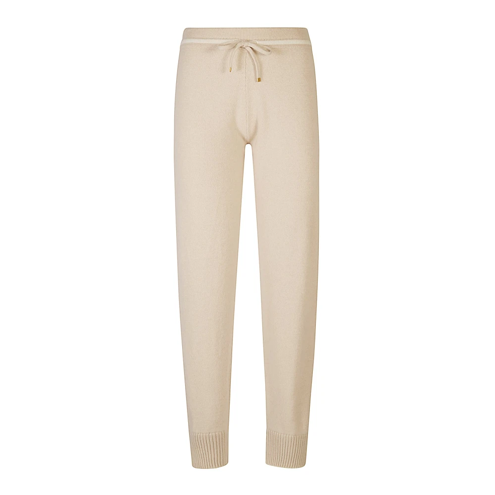 Eleventy Donna Beige - Pantalone Maglia Tipping - Trousers - S