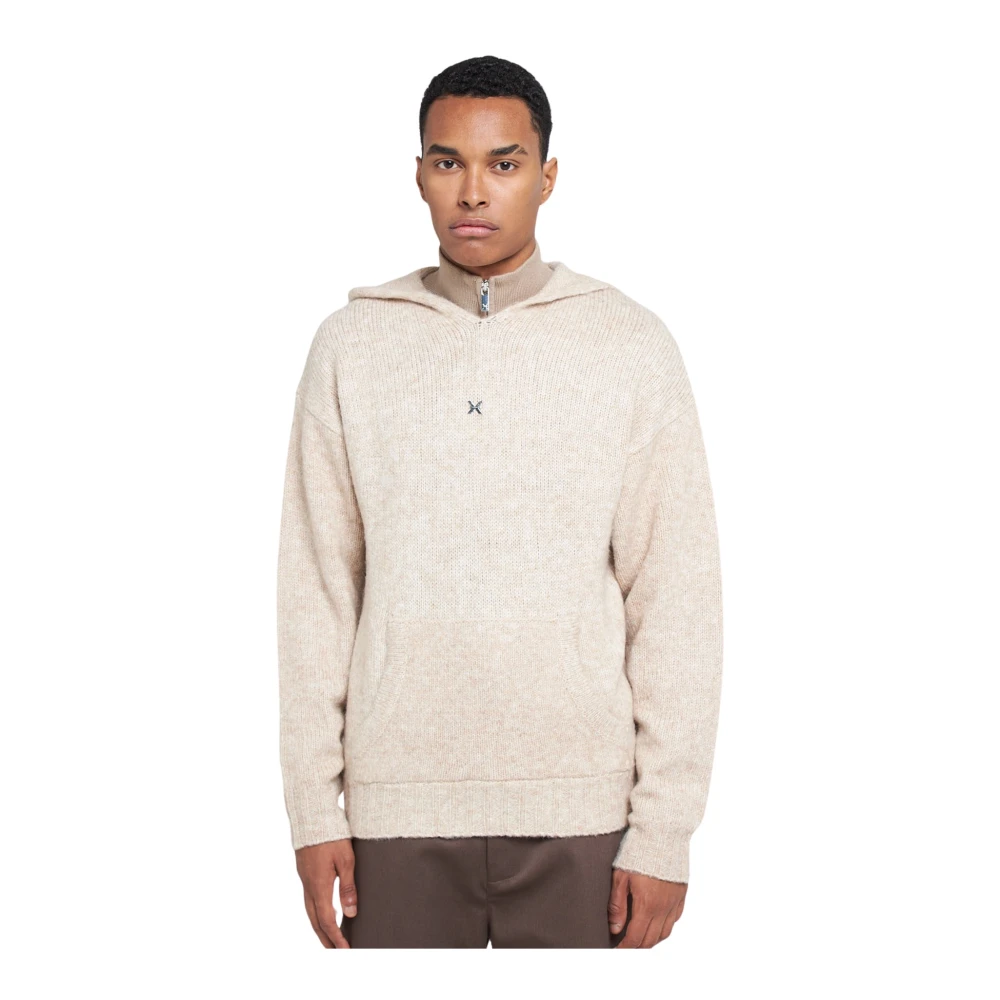 John Richmond Gebreide hoodie sweatshirt Pink Heren
