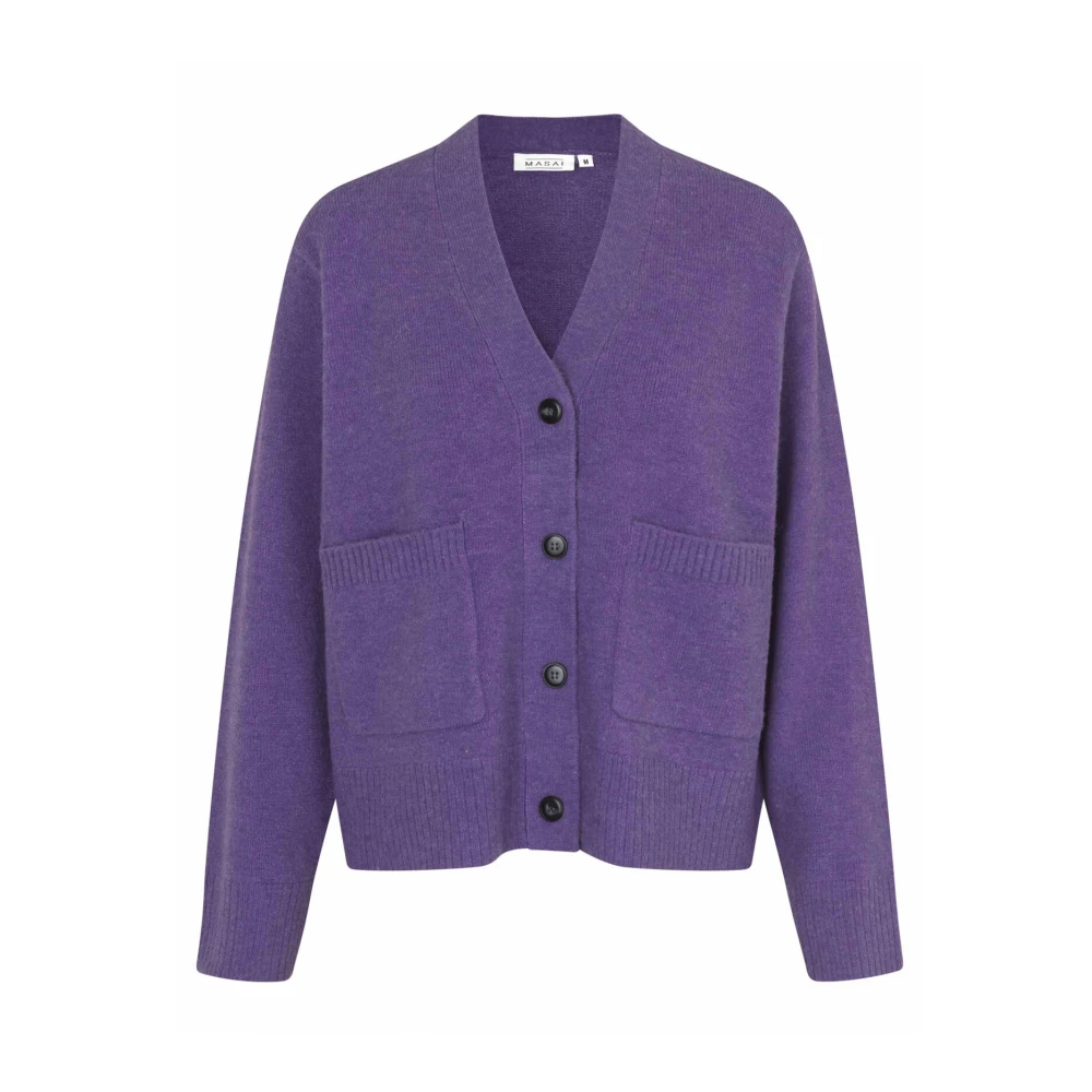 Masai Klassieke Cardigan Meadow Violet Purple Dames