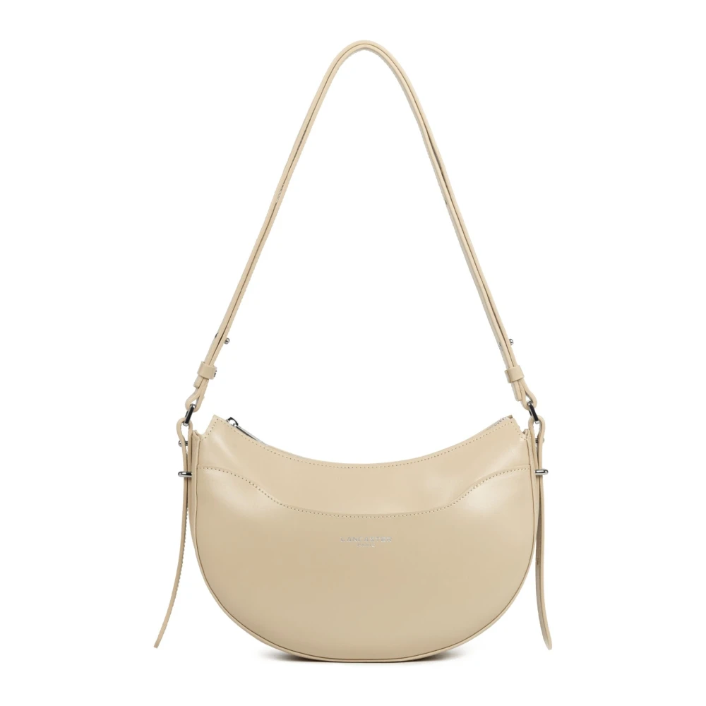 Lancaster Women's Beige Sac Demi Lune Zippé Suave Ace - Shoulder Bags - One Size - Bags