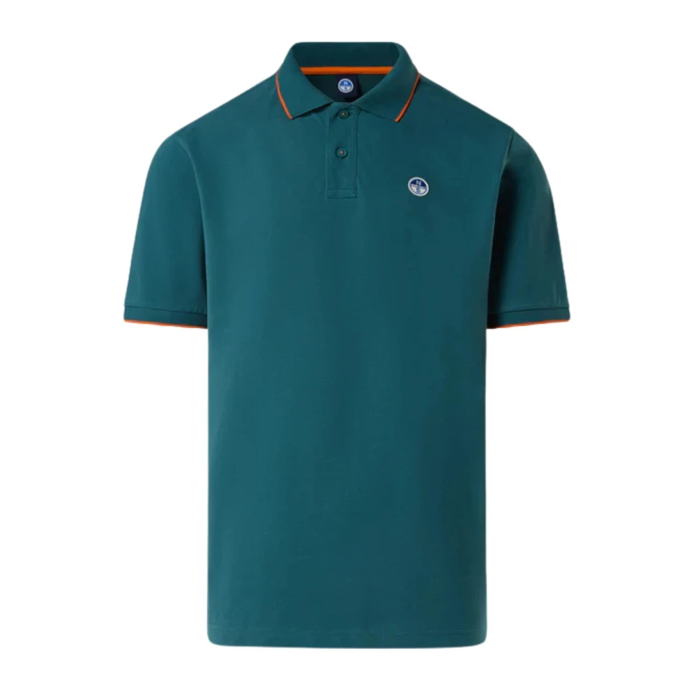 North Sails Men's Green Polo Shirts, S, Polo Con Colletto Logato