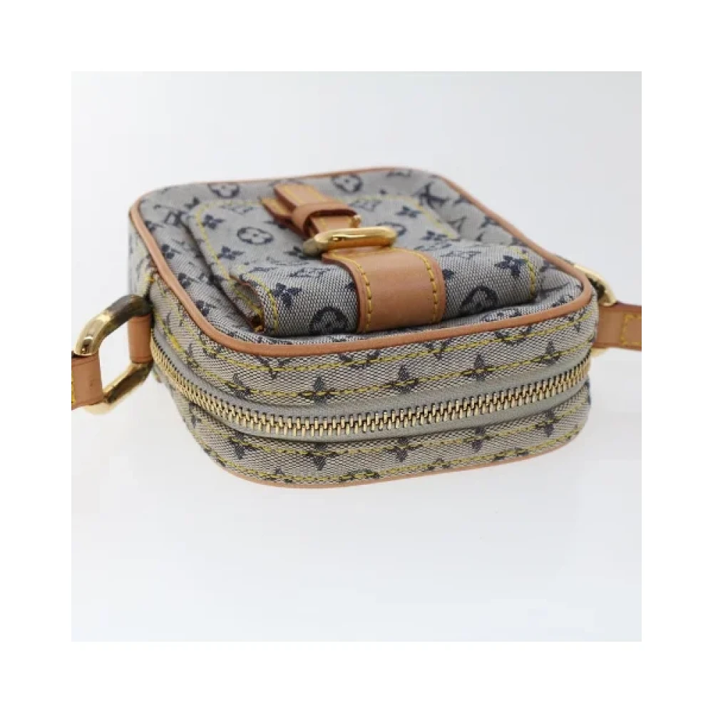 Louis Vuitton Vintage Blauwe Canvas Schoudertas van Louis Vuitton Blue Dames