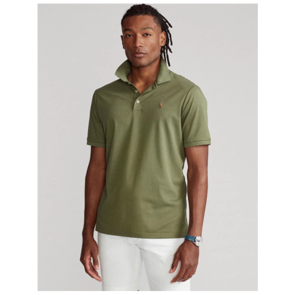 Polo Ralph Lauren Slim Fit Pima Katoenen Polo Green Heren