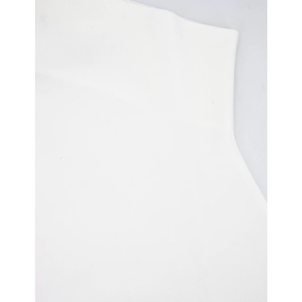 Fabiana Filippi Asymmetrische T-shirt van compacte stof White Dames