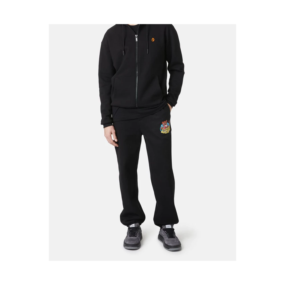 Iceberg Sweatshirt met rits en Vxmee Bear print Black Heren