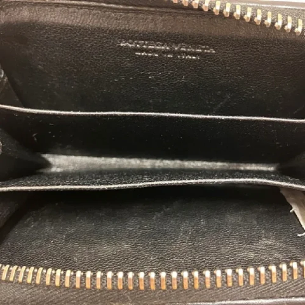 Bottega Veneta Vintage Pre-owned Leather wallets Black Dames