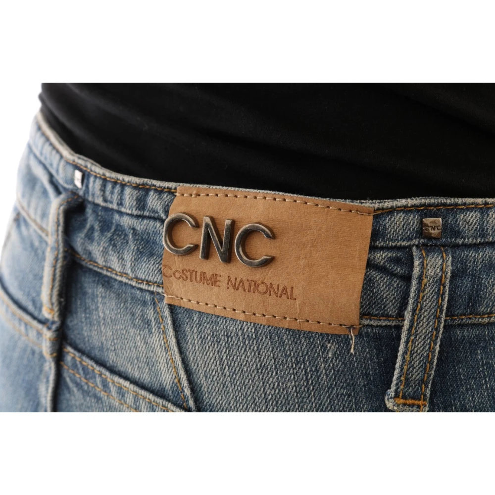 Costume National Blauwe Slim Fit Designer Jeans Blue Dames