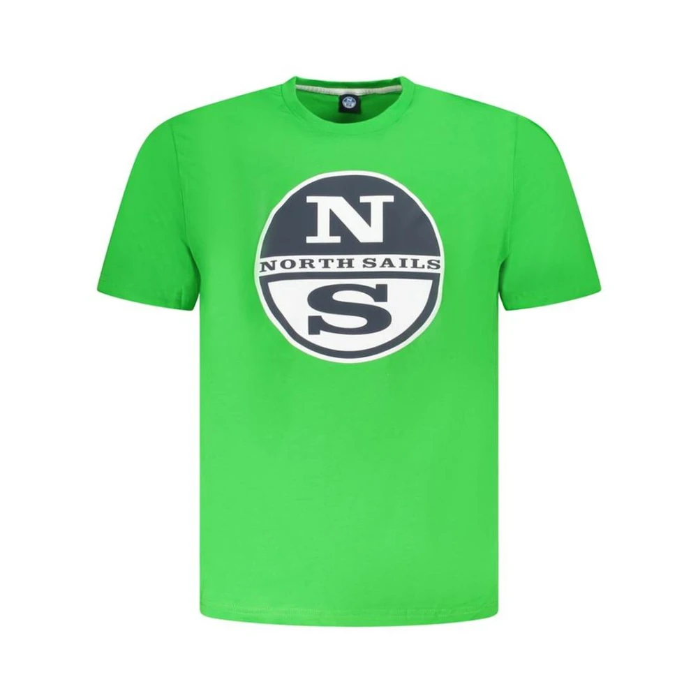 North Sails Camiseta De Algodón Verde Para Hombre Tops Hombre Verde S Camiseta De Algodón Verde Para Hombre