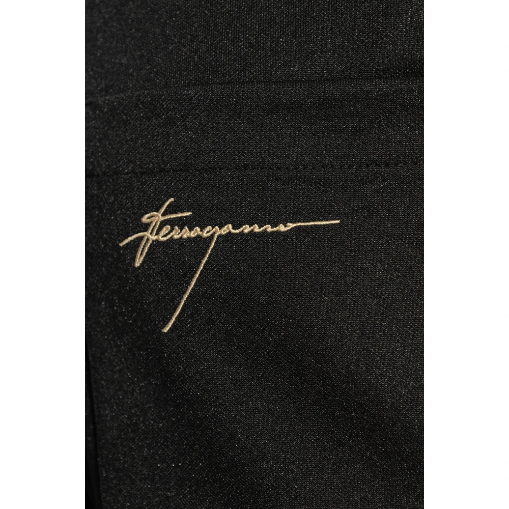 Salvatore Ferragamo Sweatpants met strepen Black Heren