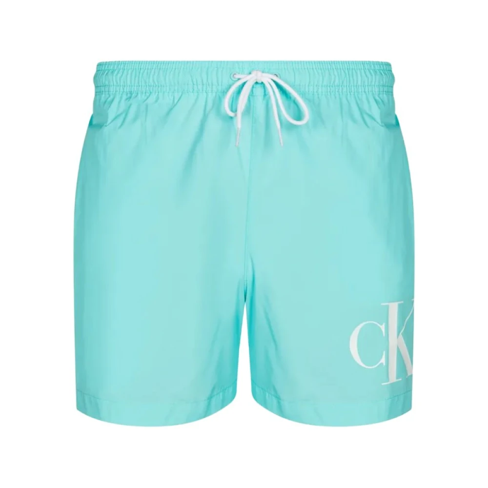 Calvin Klein Trekkoord Shorts Lichtblauw Blue Heren