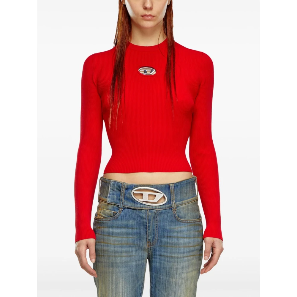 Diesel Stijlvolle Pullover met Valari Design Red Dames