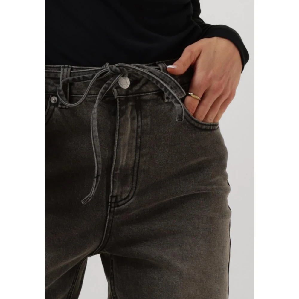 Y.A.S Grijze Wide Jeans voor veelzijdige stijl Gray Dames