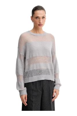 Tröja med transparensdetaljer