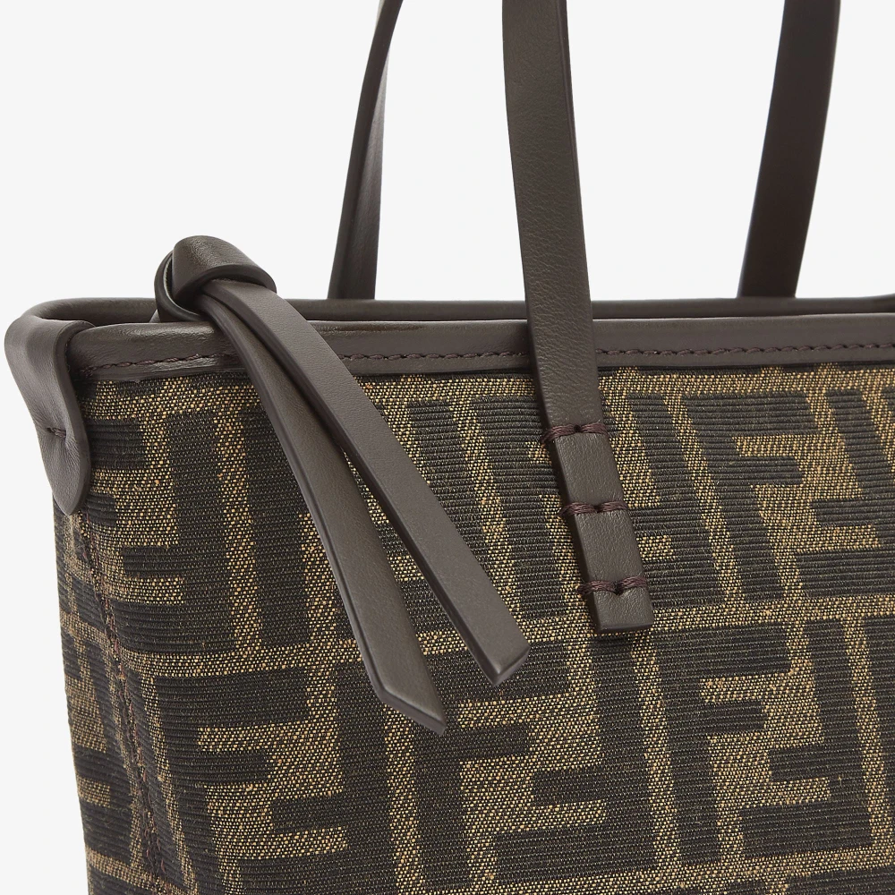 Fendi Iconisch FF-motief Bruine Leren Tas Brown Dames