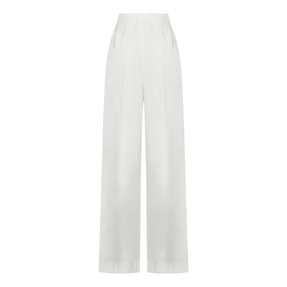 alexander mcqueen Wide Trousers White Dames