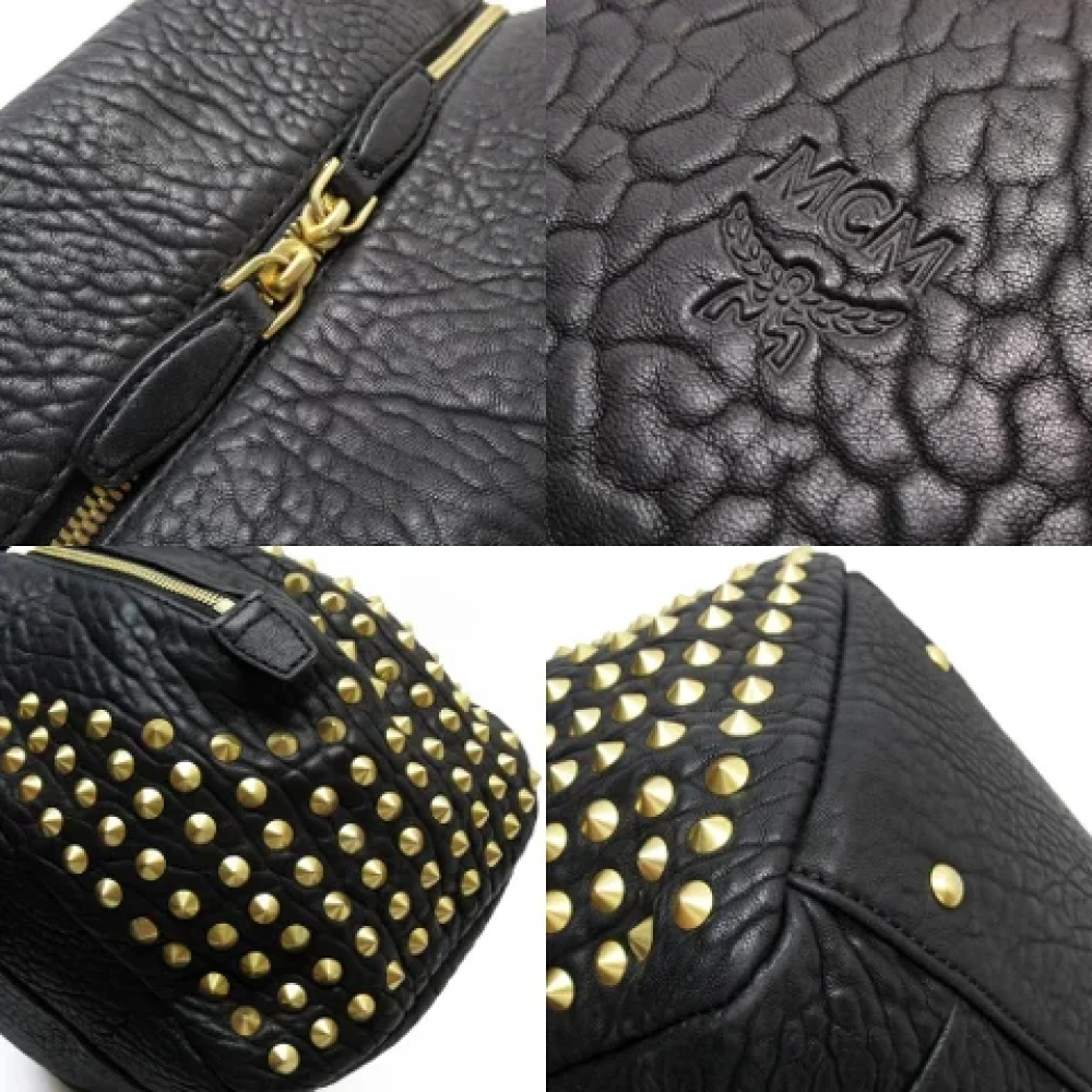 MCM Pre-owned Leather handbags Black Dames