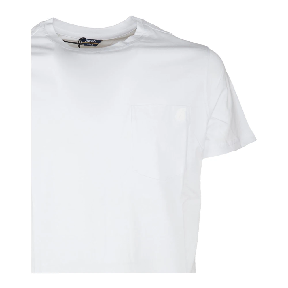 K-way Sportieve Bianca T-Shirt Wit Jersey White Heren