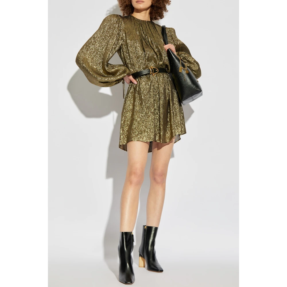 Chloé Jurk met Lurex-draad Yellow Dames