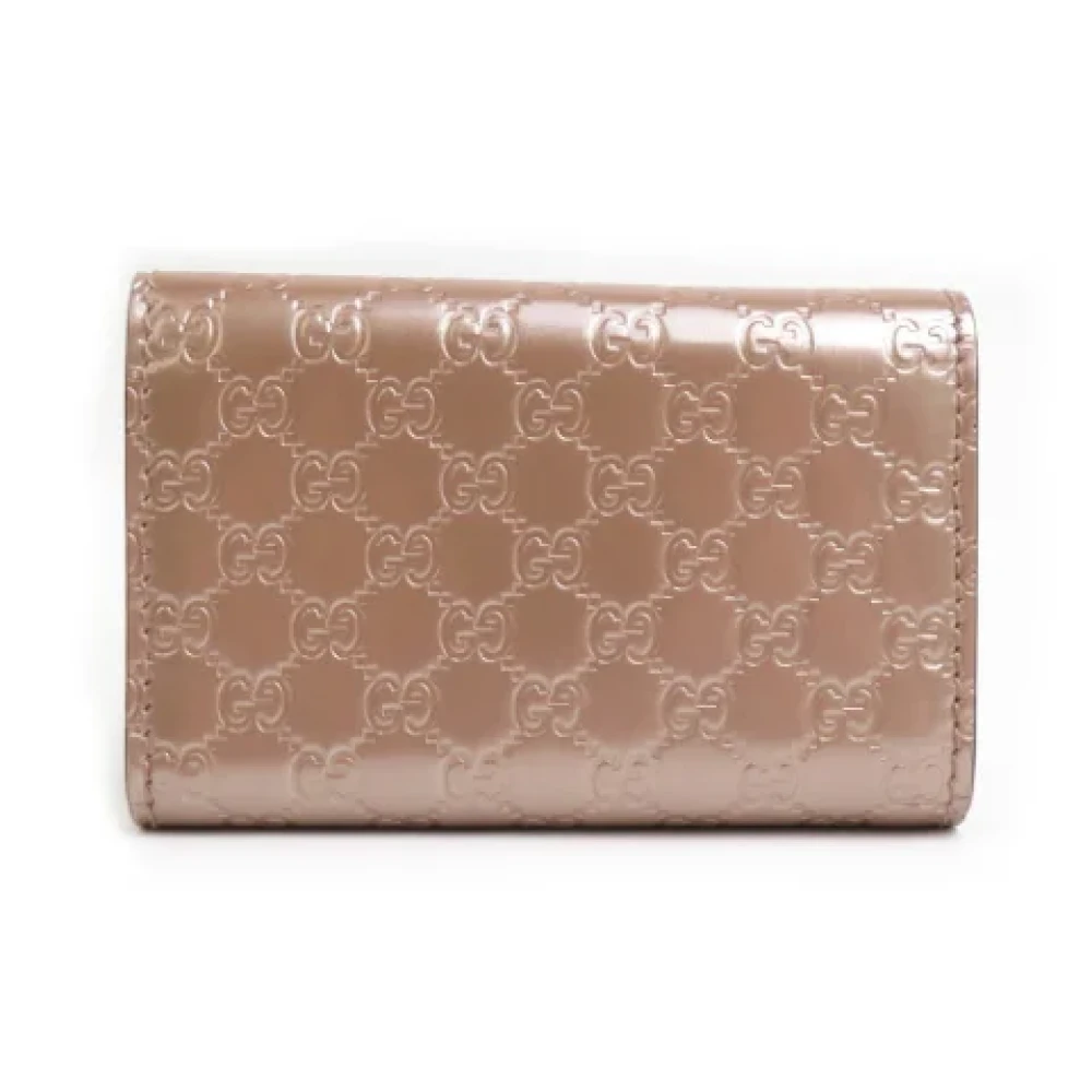 Gucci Vintage Pre-owned Leather key-holders Beige Dames