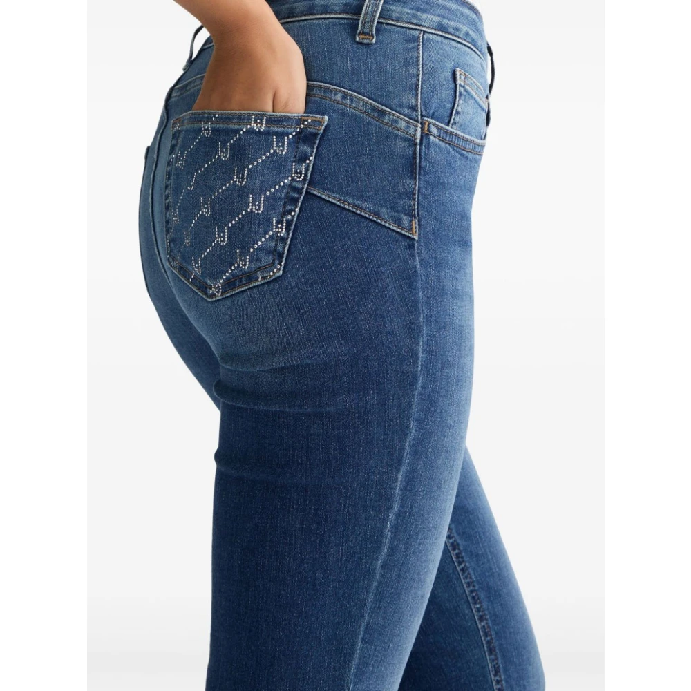 Liu Jo Blauwe Denim Jeans met Verborgen Rits Blue Dames