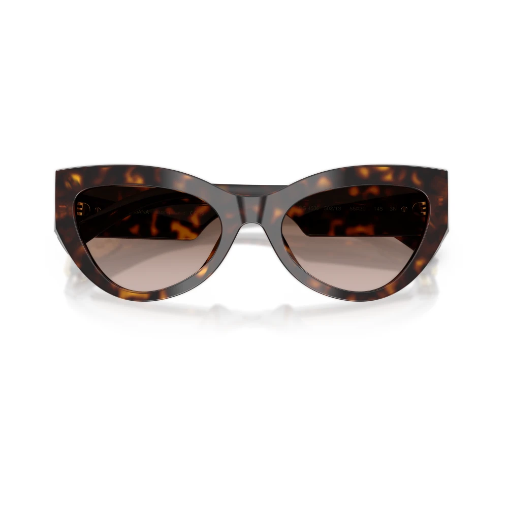 Dolce & Gabbana Brown Dg4536 502/13 Woman Sunglasses Acetate Turtle Cat Eye Normal Nuanced - Image 2