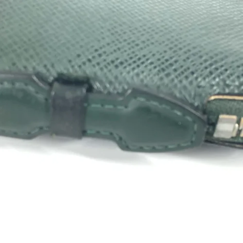 Louis Vuitton Vintage Pre-owned Leather wallets Green Dames