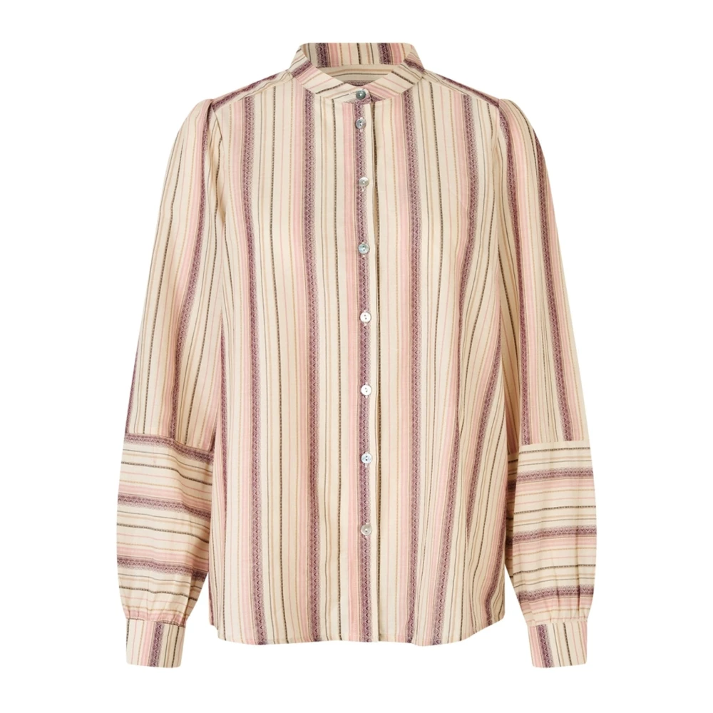 Lollys Laundry Women's Multicolor Shirts, M, Dusty Rose Cotton Shirt